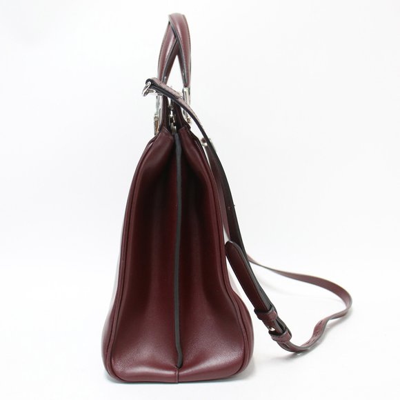 GUCCI Red Leather Horsebit Shoulder Bag - Picture 2 of 10